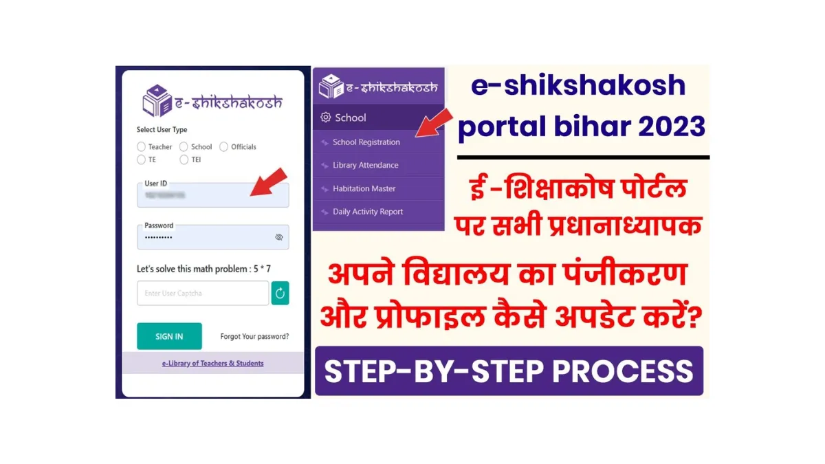 E Shikshakosh Registration Online